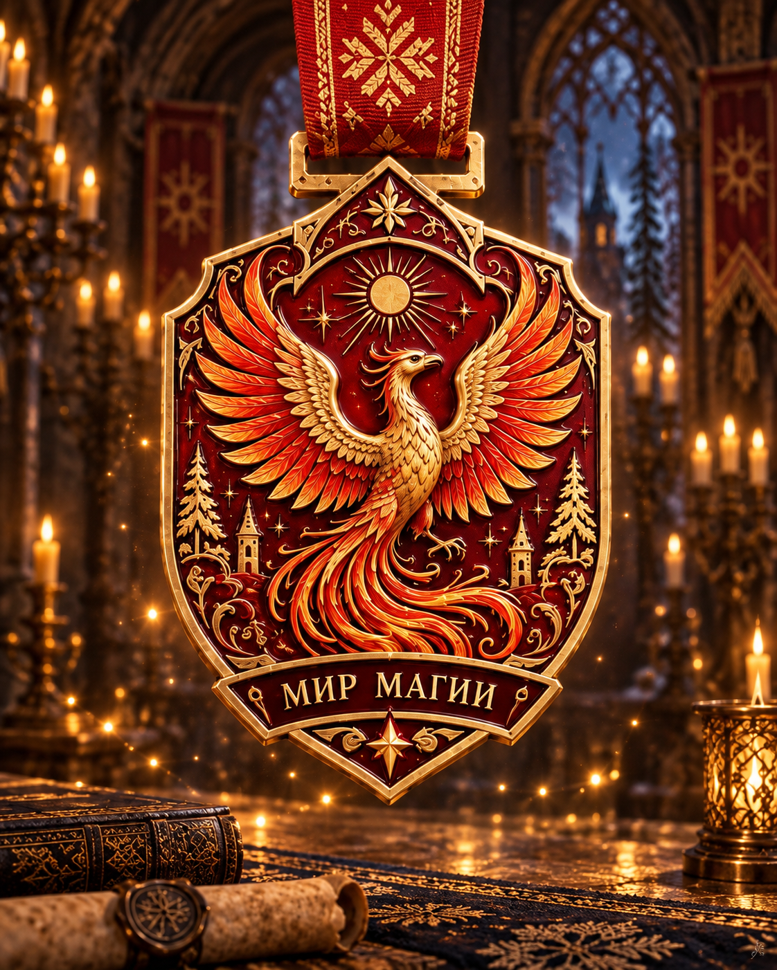 Дизайн медали факультета Жарокрыл